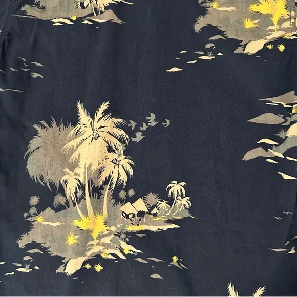 Billabong Mens Tropical Black Button Down Shirt - Picture 11 of 12